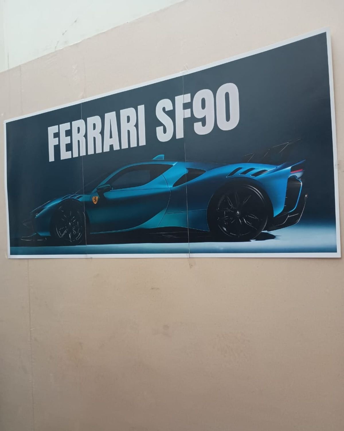 ferrari sf90 split poster set ferrari sf90 split poster set