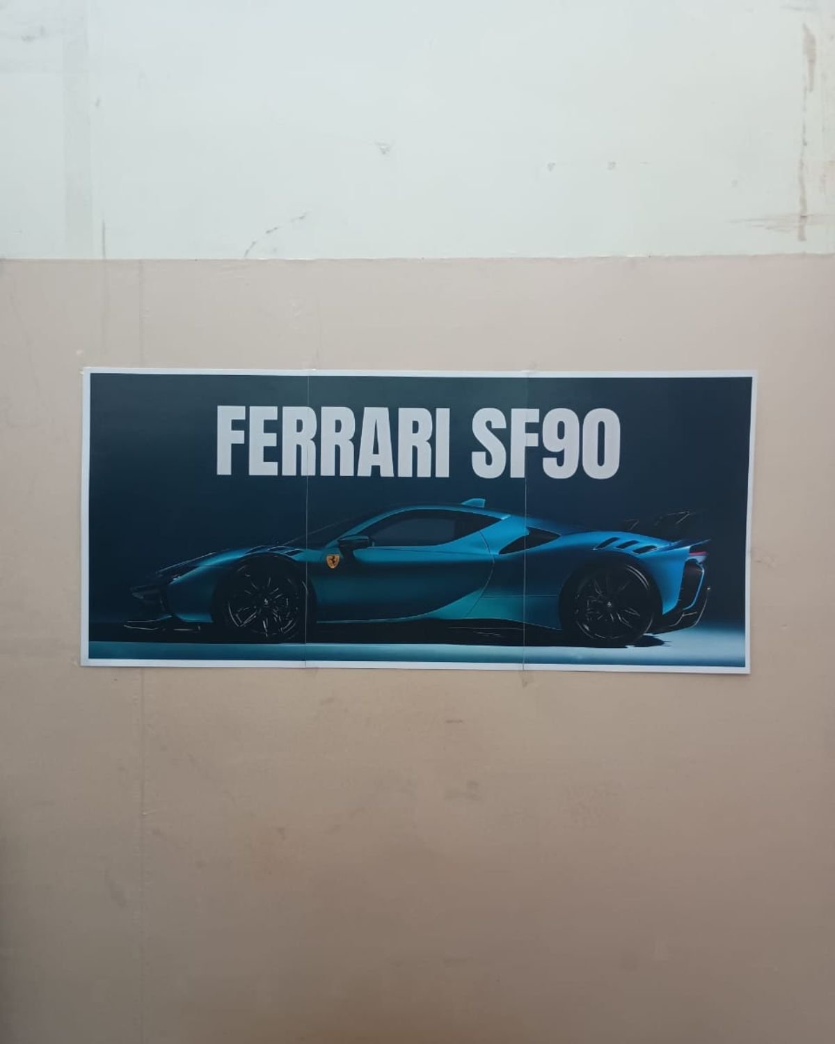 ferrari sf90 split poster set ferrari sf90 split poster set